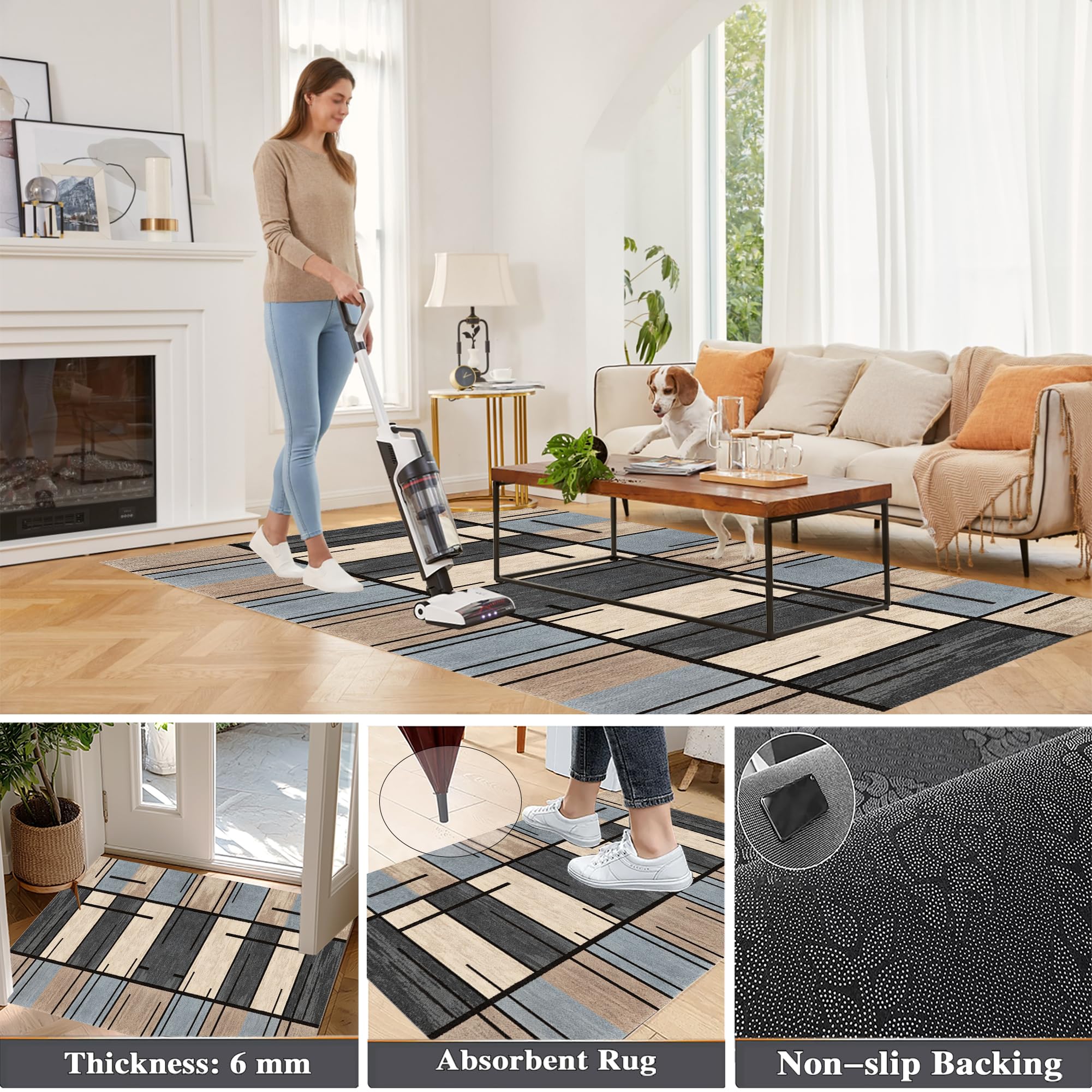 Dywan do przedpokoju antypoślizgowy zmywalny dywan kuchnia chłonny długi dywan korytarz 90 x 500 cm dywan wejście do salonu dywaniki do sypialni wejście wycieraczka do kuchni sypialni