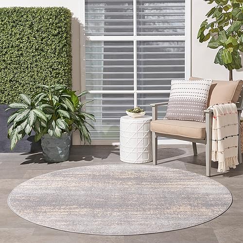 Vista 71 de Nourison Home Essentials - Alfombra moderna de 5 x 7 pies, gris/beige