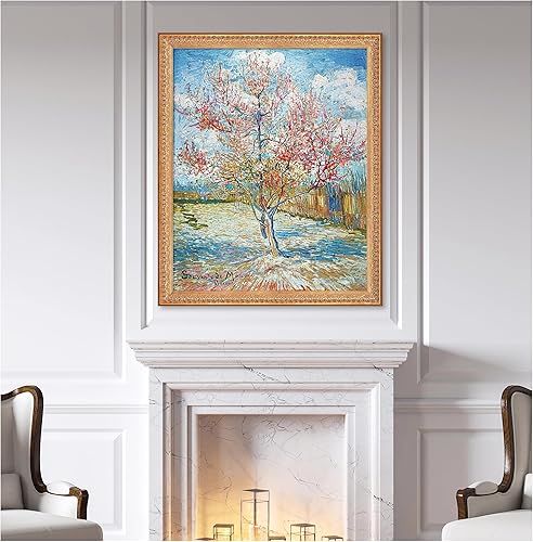 Miniatura 483 de A&T ARTWORK The Starry Night de Vincent Van Gogh. Tamaño del marco: 36 x 30 pulgadas, tamaño de la imagen: 30 x 24 pulgadas, reproducciones clásicas