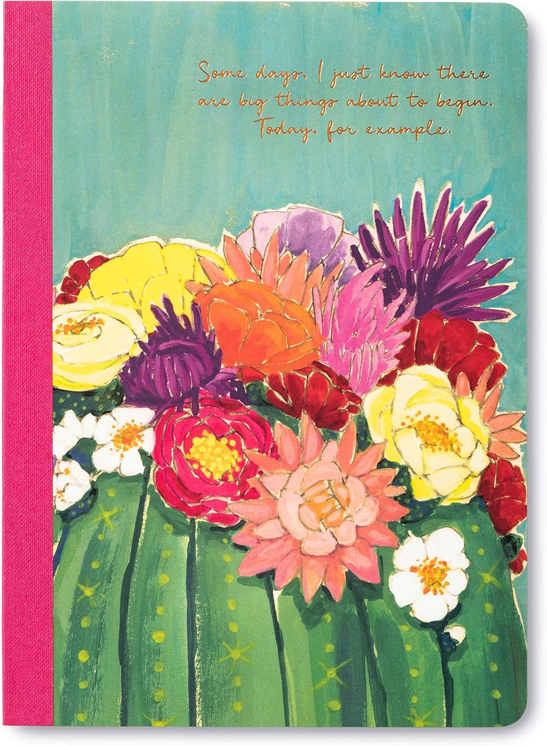 Composition Notebook by Compendium: Some Days, I Just Know There Are Big Things about to Begin. Today, for Example. — Lay-flat binding, 80 lined pages, multicolor, 1 ea (6986)
