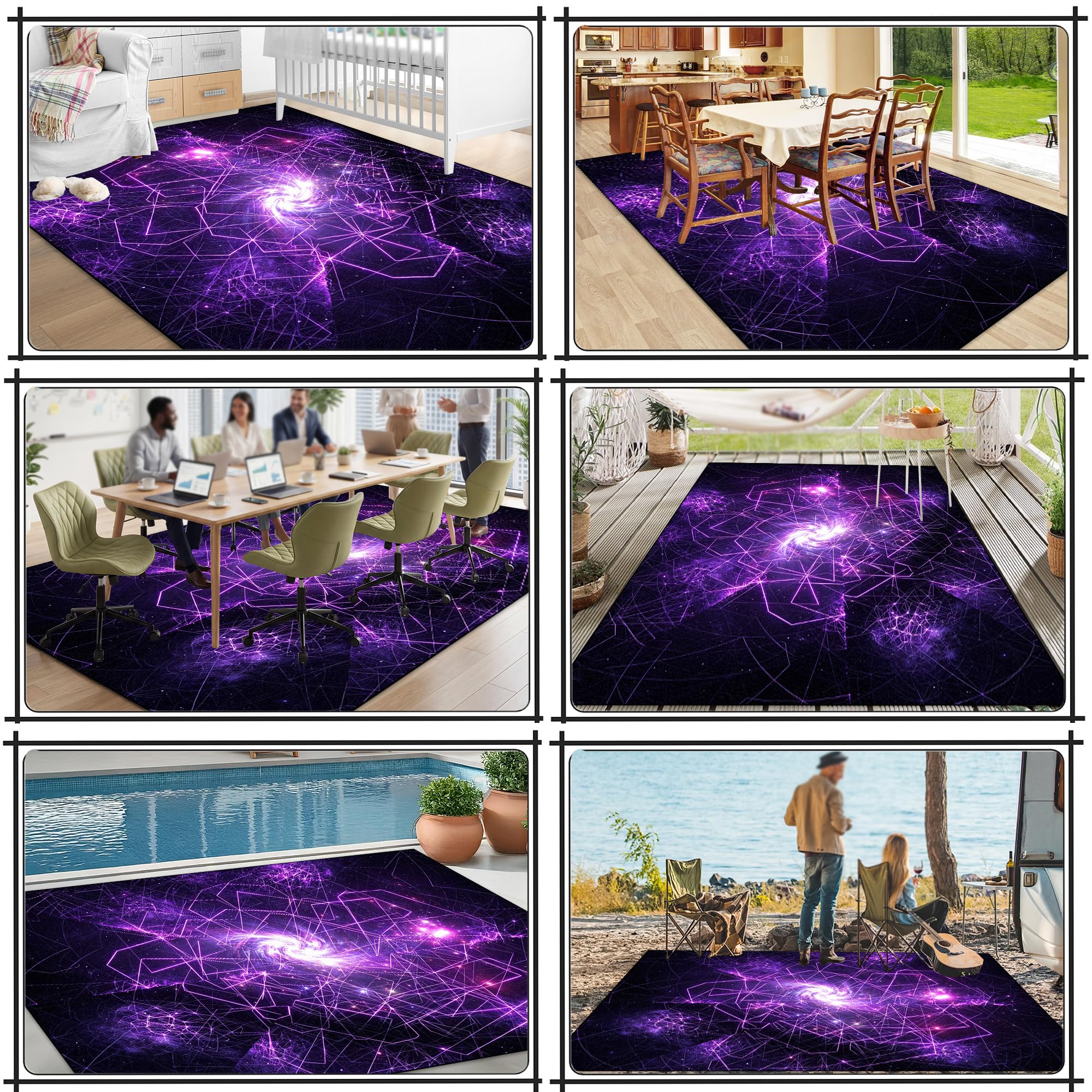 Dywan do salonu Duży dywan do sypialni Gaming 180 x 200 cm