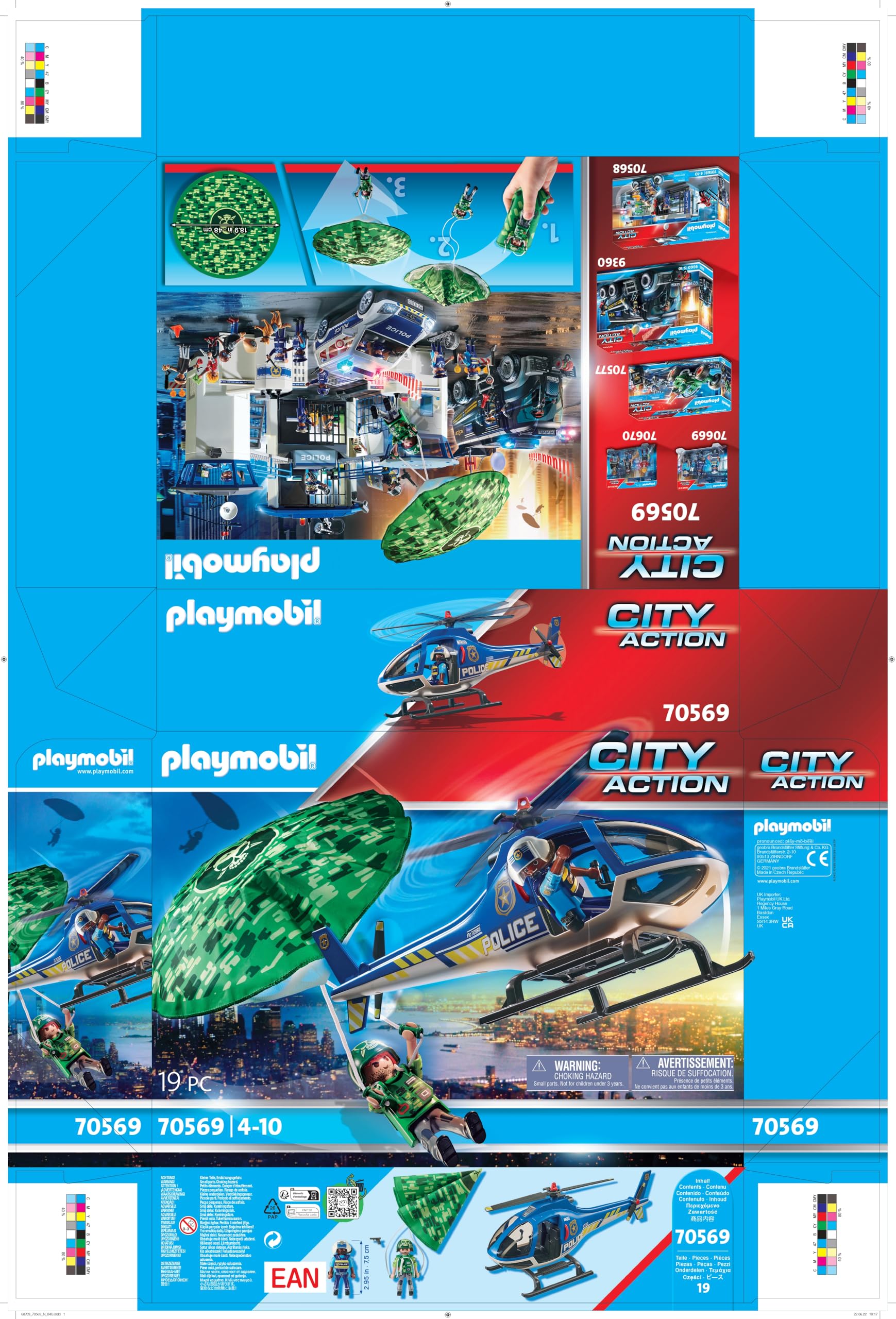 PLAYMOBIL | City Action | Polizei-Hubschrauber | Spielzeug für Kinder ab 4 Jahren | 70569