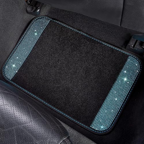 Miniatura 8 de CAR PASS - Tapetes para automóvil con diamantes de imitación y almohadilla para el talón, antideslizantes, de cloruro de polivinilo, impermeables