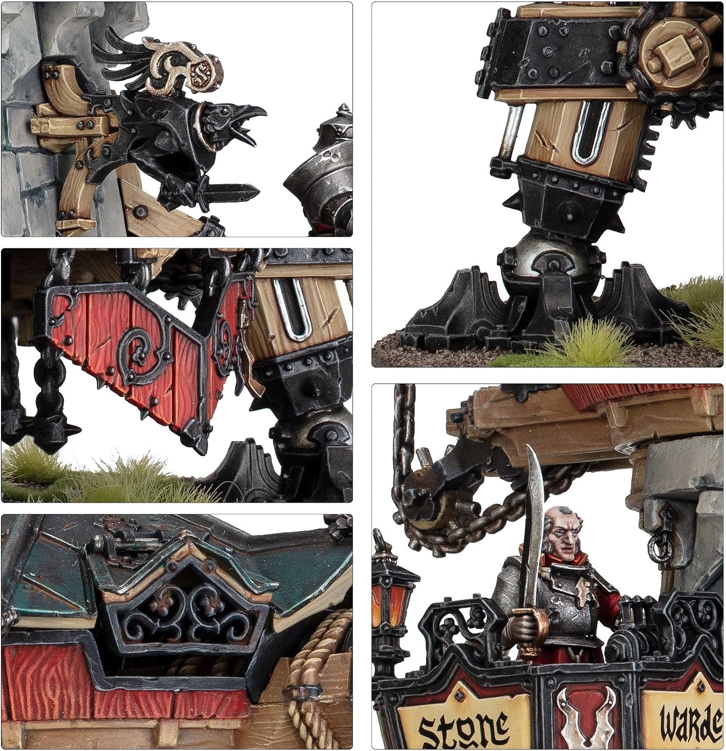Warhammer Age of Sigmar: Cities of Sigmar Cannonade Cogfort/Conqueror Cogfort – 244-Piece Multipart Plastic Miniature Kit with 160mm Round Base & Transfer Sheet