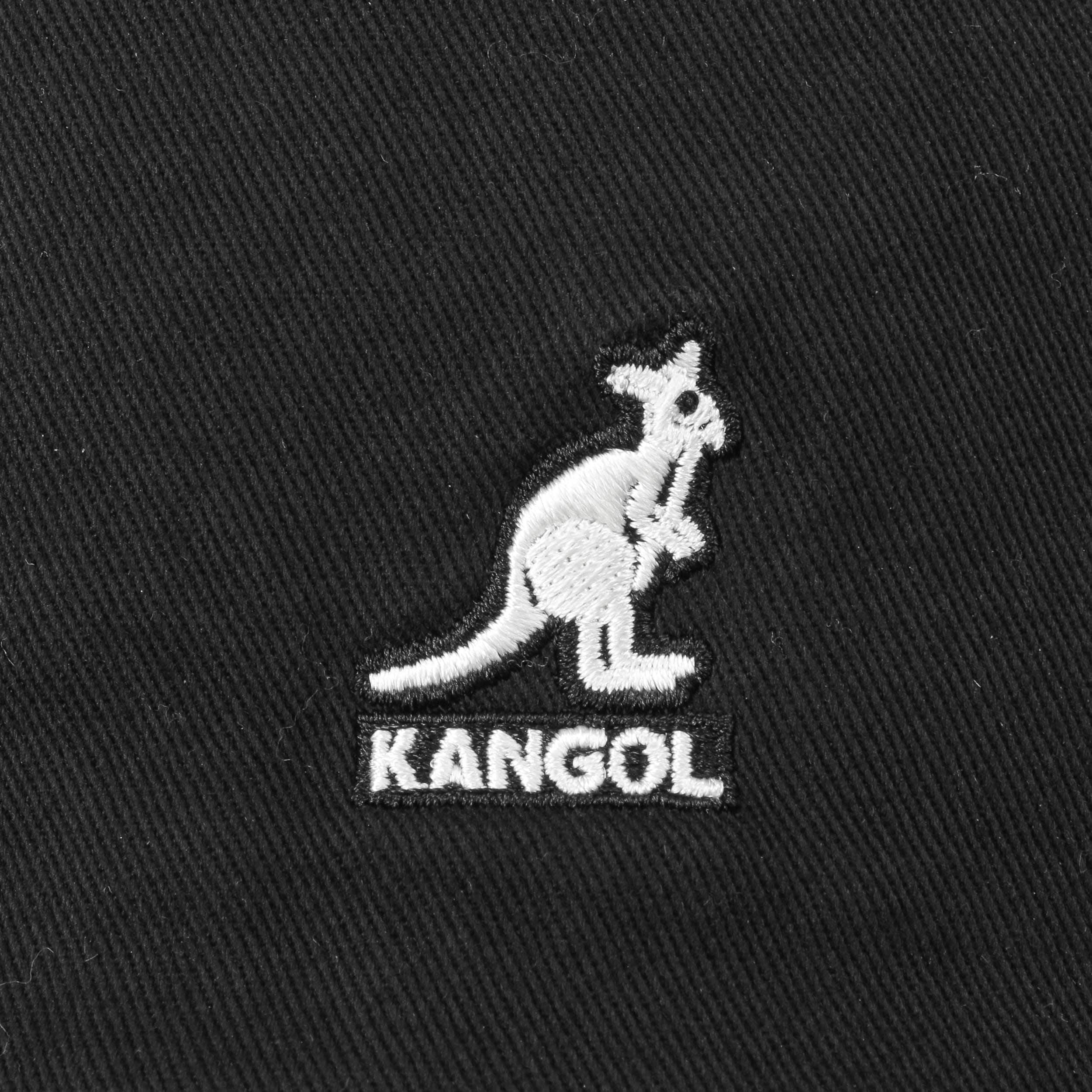Kangol Chapeau Washed Bucket Hat Femme/Homme - de Plage D'Ete Peche Printemps-ete Ete - L (58-59 cm) Noir