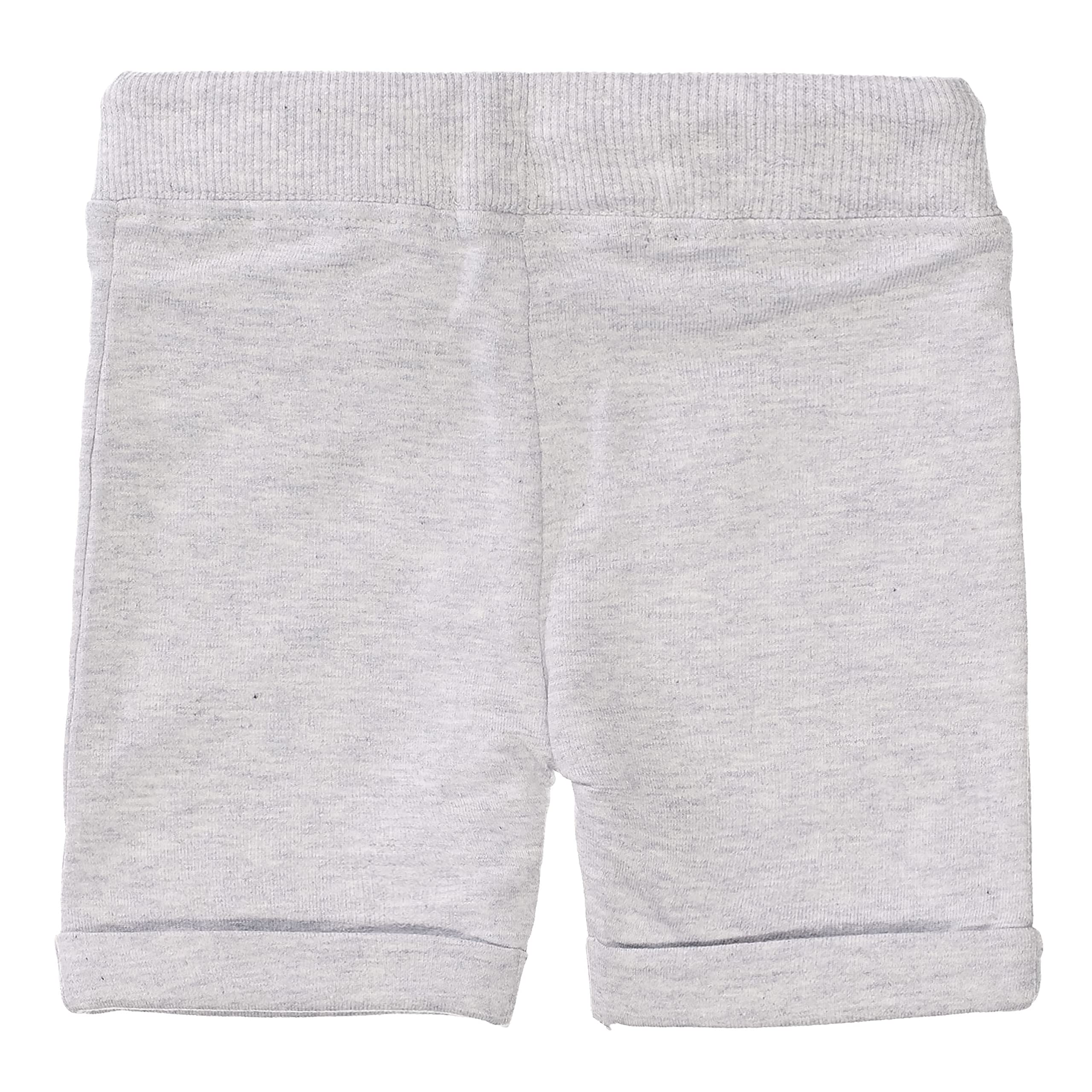 Staccato Baby Sweatshorts 3er-Set - Bio-Baumwolle, Organic Cotton, kuschelweich, bequem, ideal für den Sommer - Farben: Grau, Hellblau, Pink, Größen: 50-92