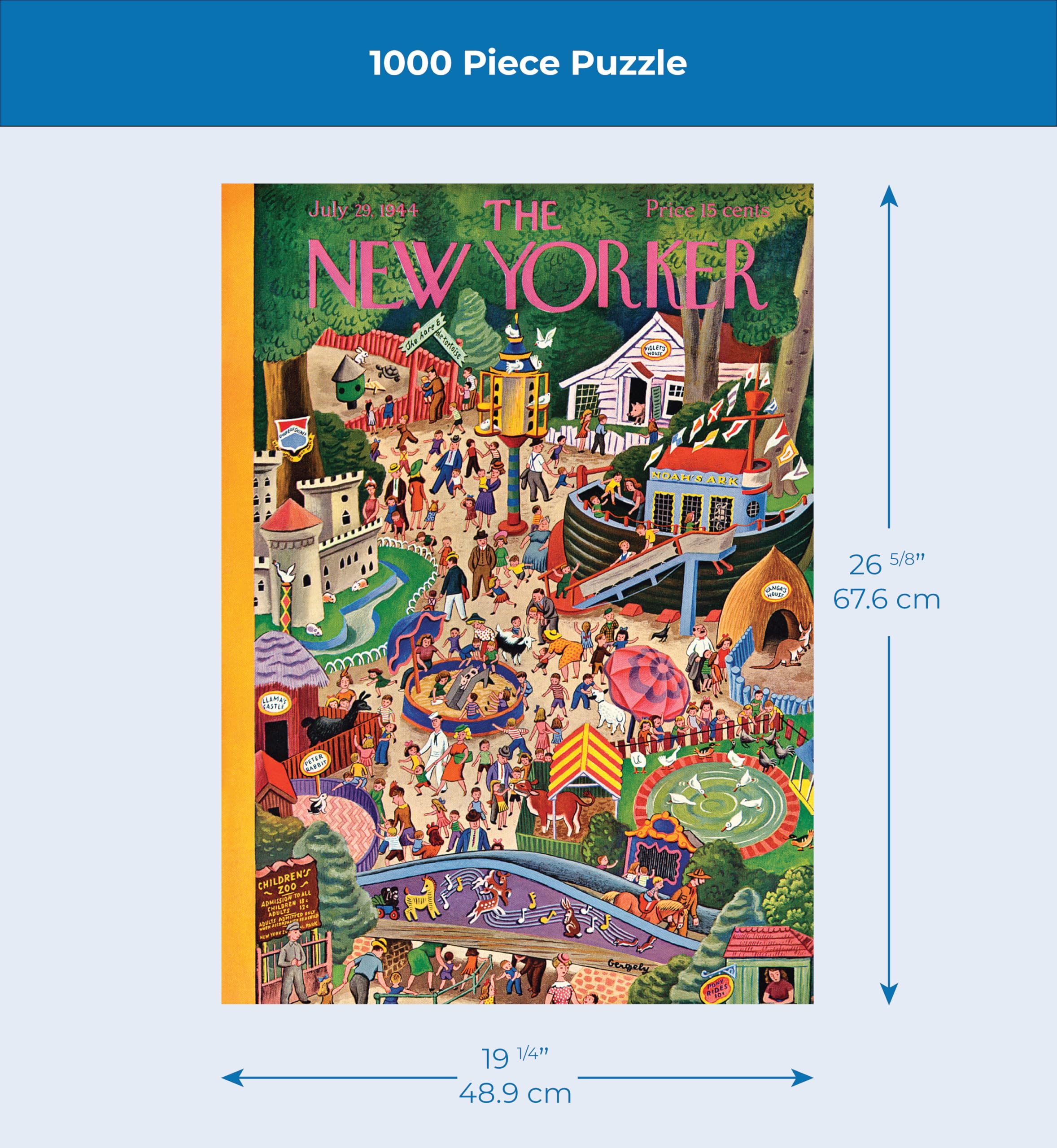 Amazon | Tibor Gergely製 New Yorker Day at The Zoo New Yorker Day