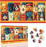 Jigsaw Puzzles 1000 Pieces for Adults, 《Elephant Harmony 》 Puzzle for Challenging Fun, Elephant Irregular Shaped Puzzles for Family, Artistic Puzzle Gifts for Christmas 31.5 X 16 Inch