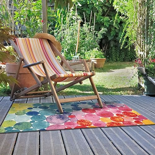 Vista 139 de DECOMALL Tapete pequeño de 2 x 3 pies para puerta, para porche, patio, balcón, terraza, patio, multicolor, 24 x 36 pulgadas Multi 06