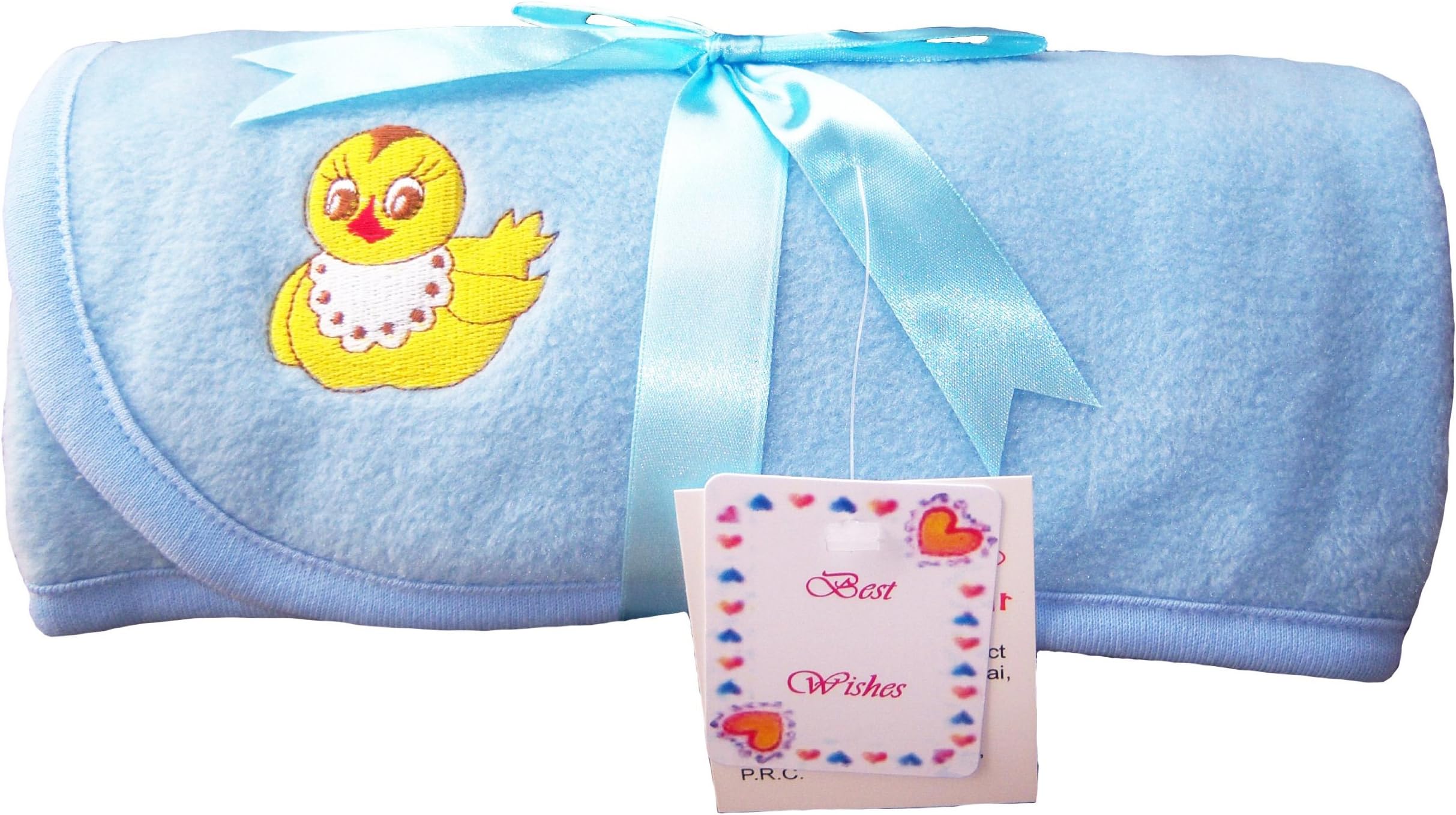 J.J. CoolwearJ.J. Coolwear Baby-Boys Baby Duck Embroidery Blanket Size 30"x40" Blue