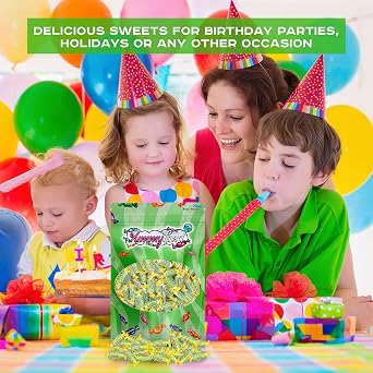 Jolly Racher Green Apple Hard Candy, Individually Wrapped, Bulk Candy Bag - 1 Pound (16 oz)