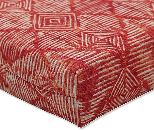 Miniatura 8 de Pillow Perfect Exterior  Cojín reversible para silla Nesco Sunset (juego de 2), 15.5 x 16 x 4, rojo