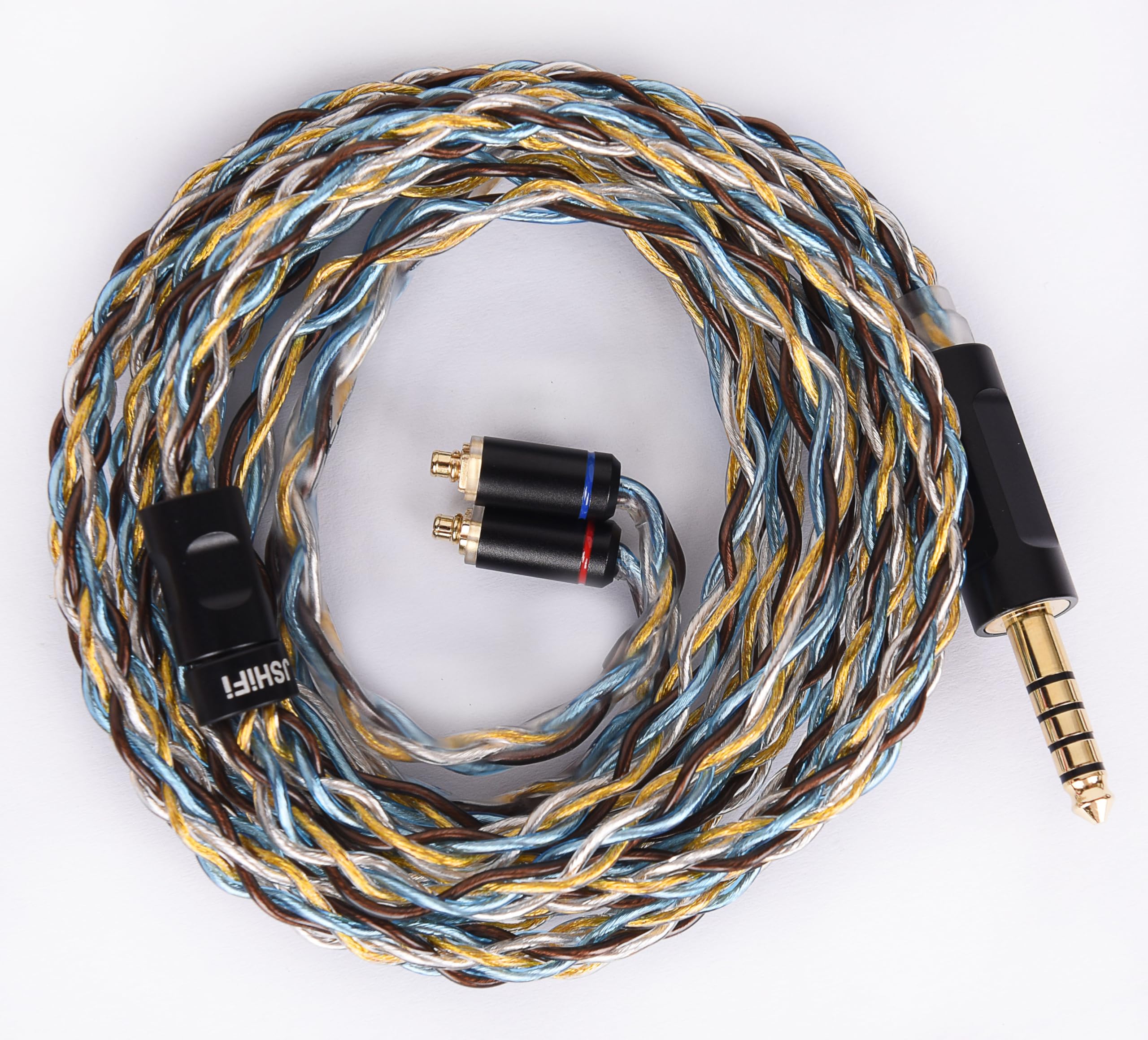 [JSHiFi-Quartet] MMCX 0.17 inch (4.4 mm) Rear Cable Rare Earth Copper + Copper Silver Alloy + Furukawa Copper Wire Material MMCX Earphone Upgrade Cable 0.17 inch (4.4 mm) Balance Earphone Replacement-image-43