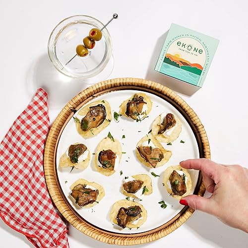 Miniatura 3 de Ekone Ostras ahumadas originales cultivadas, criadas, enlatadas en el estado de Washington, 3 onzas (paquete de 6)