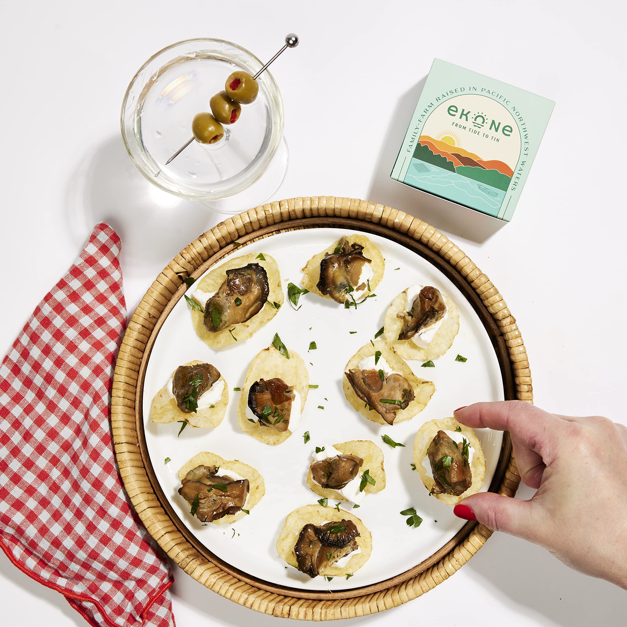 Ekone Original Smoked Oysters Farmed, Raised, Canned in Washington State 3oz (6 Pack)