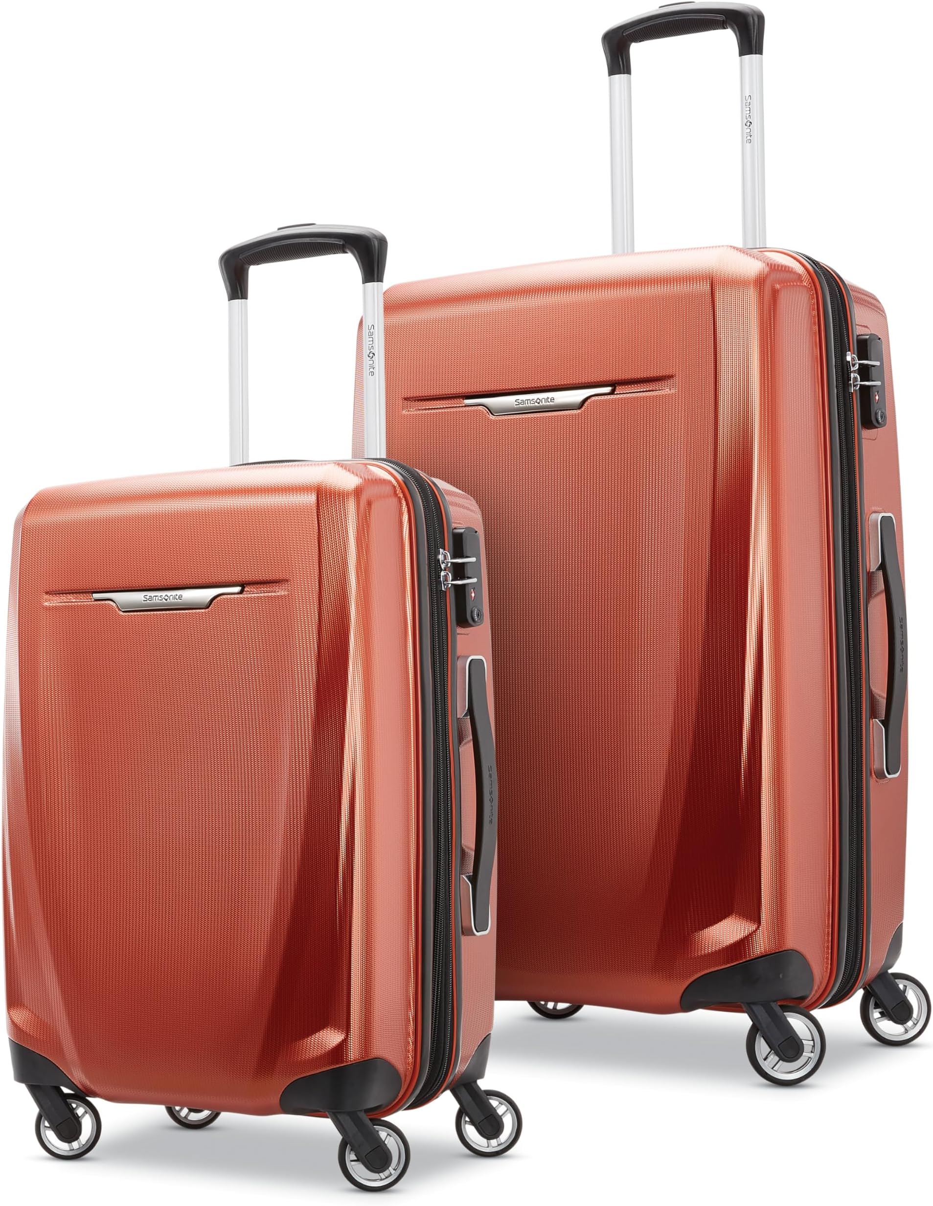 Winfield 3 DLX Hardside Expandable Luggage with Spinners, Burnt Orange, 2-Piece Set (20/25)