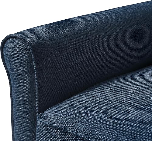 Miniatura 17 de Serta Harmon Sofá seccional reversible sala de estar, moderno sofá de tela de 3 asientos en forma de L. Gris-oscuro,Azul,Crema