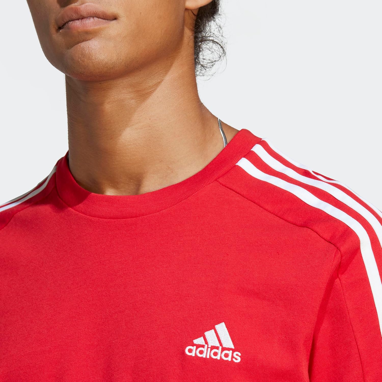 Camiseta adidas Essentials Single Jersey de rayas para hombre