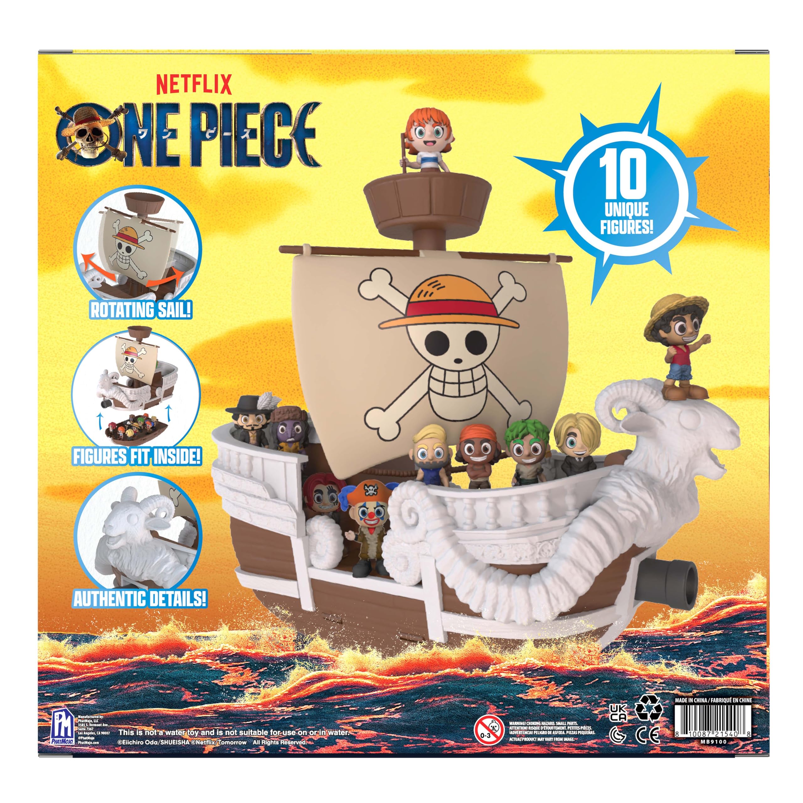 PhatMojo One Piece - Juego de microfiguras Going Merry Boat