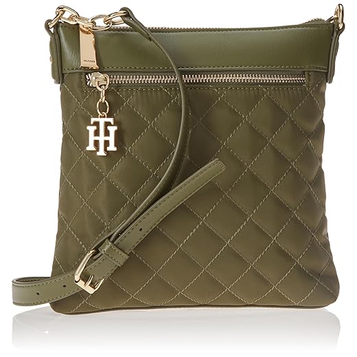 Tommy Hilfiger womens Charming Crossbody Bag, Black, One Size US