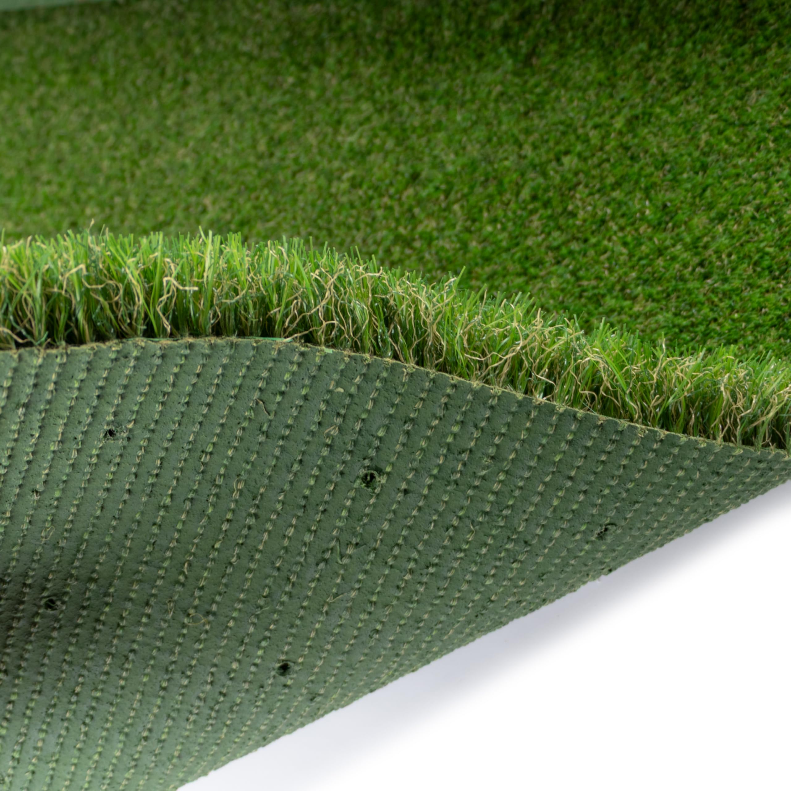 Gazon Synthétique ROSEMARY - Rouleau 2 M X 0,5 M - Hauteur 40 Mm, Perméable à L'eau - Pour Balcon, Terrasse, Jardin - 12