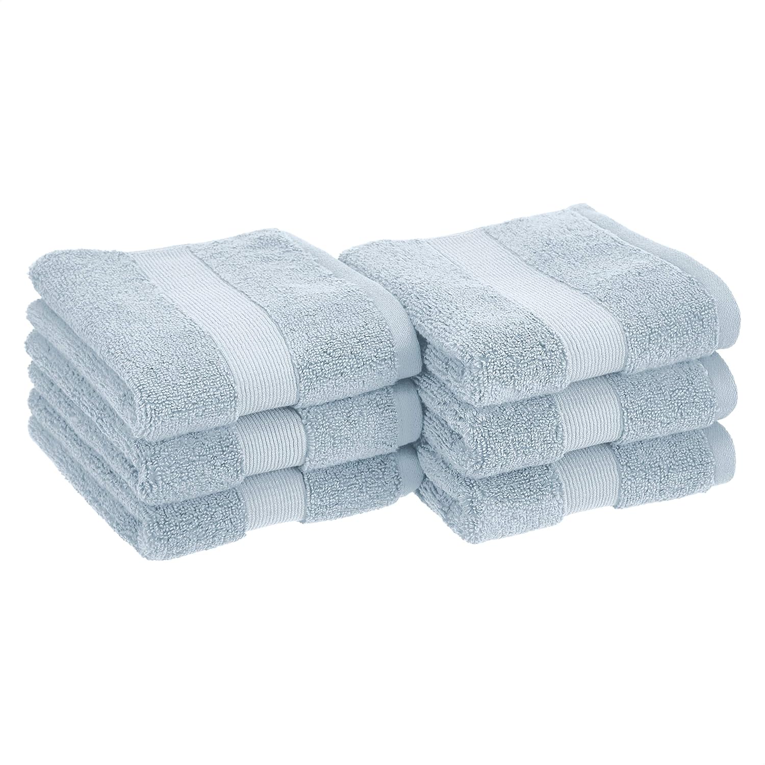 Buy AmazonBasics Dual Performance Hand Towel 6Pack, Light Blue Online at Low Prices in India