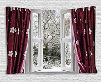 Vista 23 de Ambesonne Tapiz de Saguaro, Blooming Palo Verdes y Saguaros at 4 Peaks Hills Phoenix Arizona, colgante de pared para dormitorio, sala de estar