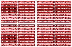 Amazon.com: Pack of 56 | Caution Solar Circuit Stickers | Decals ...