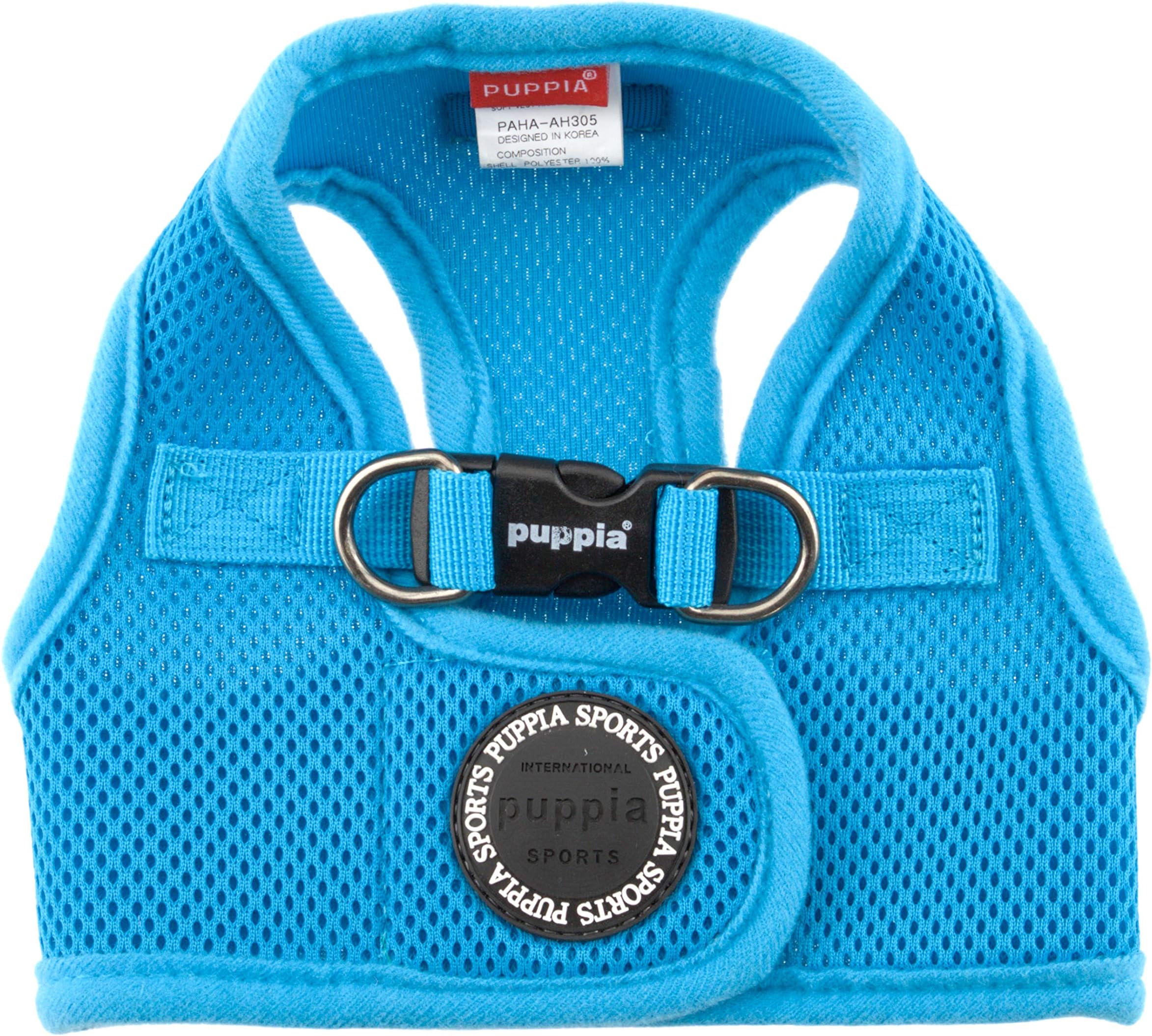 PuppiaSoft Vest Harness, M, Sky Blue