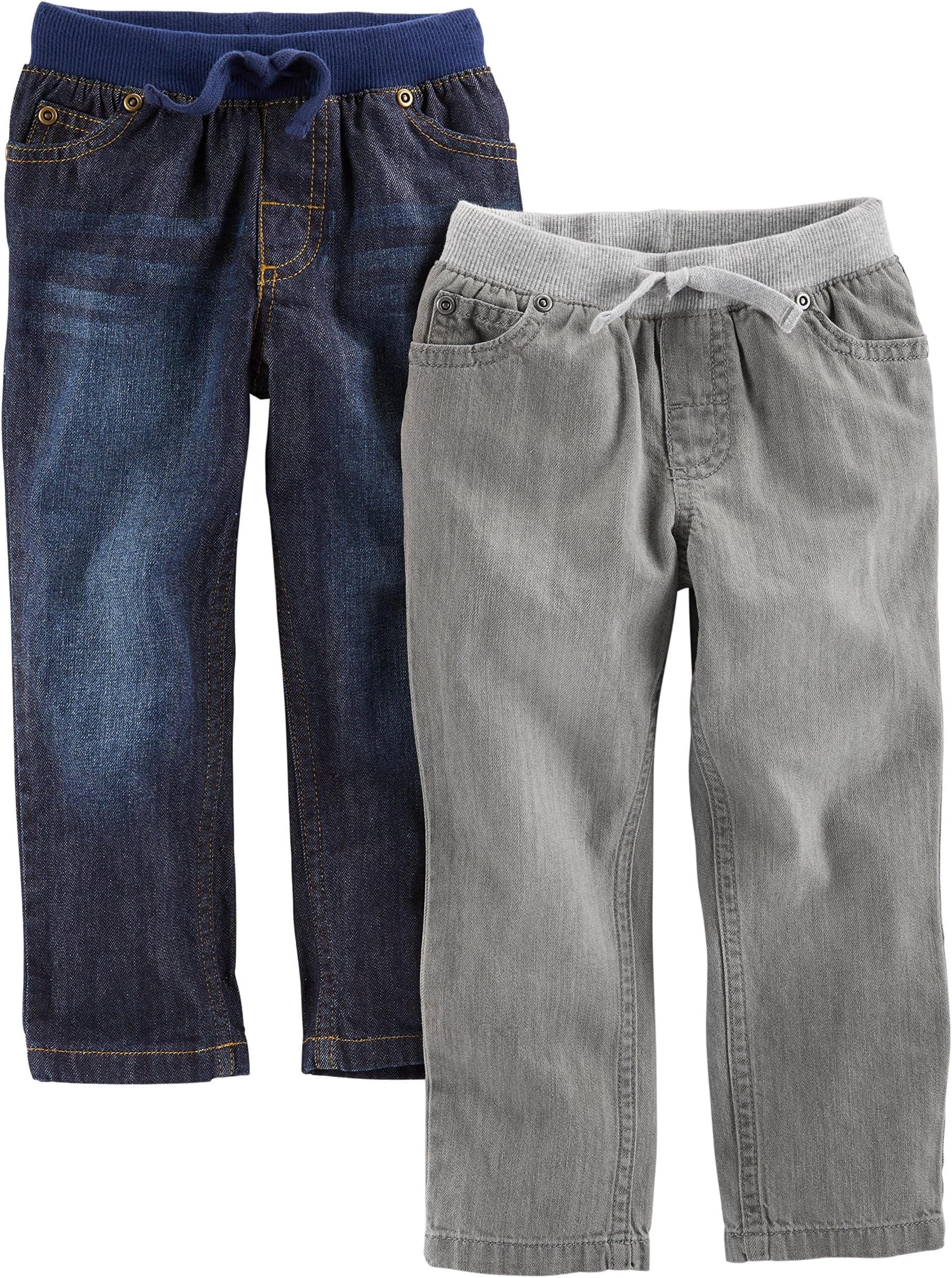 Baby Boys' 2-Pack Pull on Denim Pant