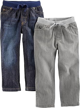 Simple Joys by Carters Baby Boys 2-Pack Pull on Denim Pant
