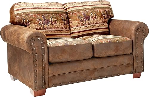 American Furniture Classics Wild Horses Love Seat