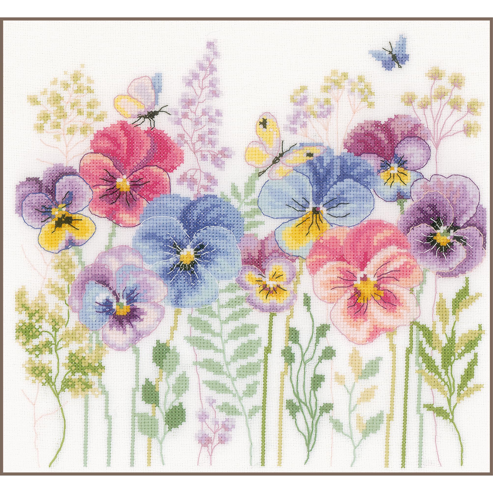 Kit au Point compté Violettes et herbes