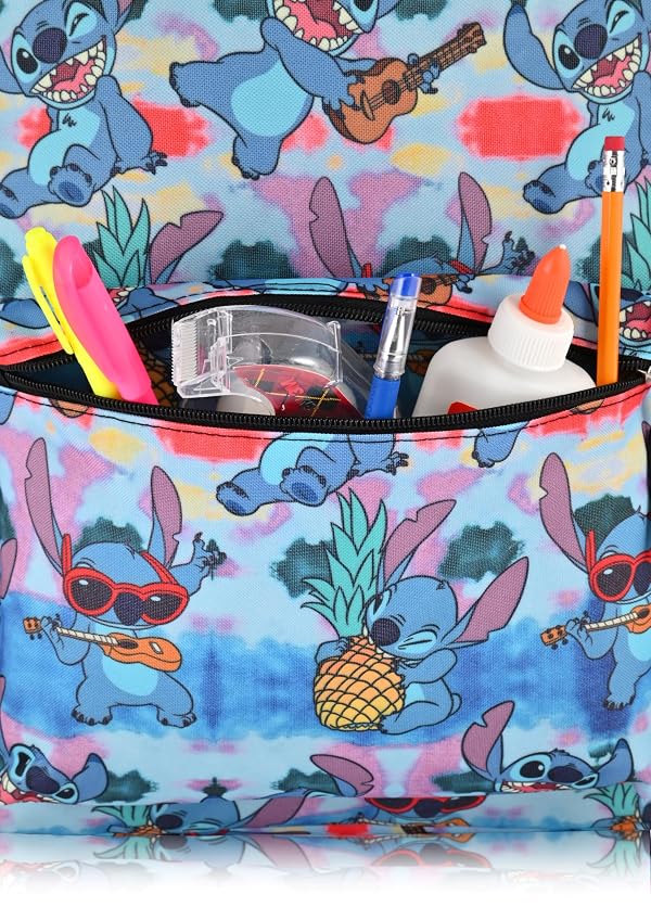 Fast Forward Disney Stitch School Backpack for Toddlers With Pencil Case | 16" Kids Bookbag for Boys, Girls, Unisex | LSCF84AR by Fast Forward - Used condition - Image 5