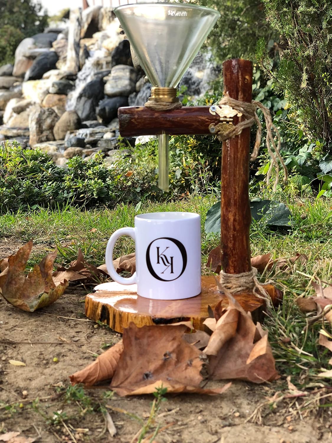 Totally Handmade Coffee Dripper Stand | Made From Pine Tree | Coffee Maker | Premium Handmade Gift | Coffee Brewer | Handmade Coffee Dripper