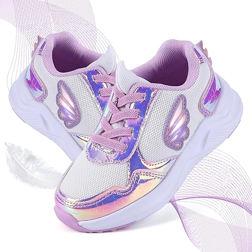 Miniatura 2 de SPR&JOY Zapatos con luz para niños y niñas, ligeros, transpirables, antideslizantes, tenis deportivos con luces LED intermitentes para niños pequeños