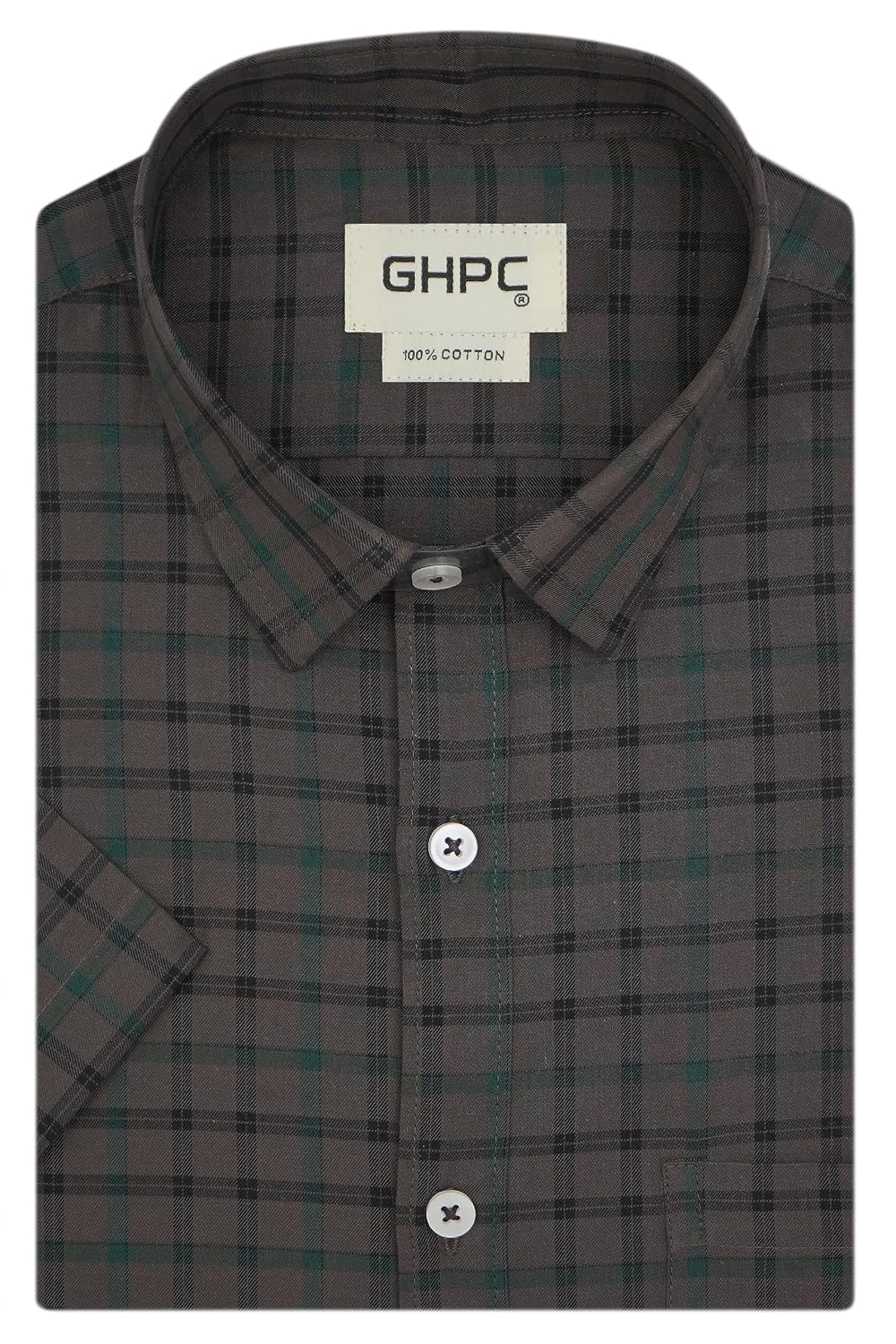 GHPC 100% Cotton Checkered Half Sleeves Regular Fit Formal Shirt for Men - Review, Price and Buying Guide
