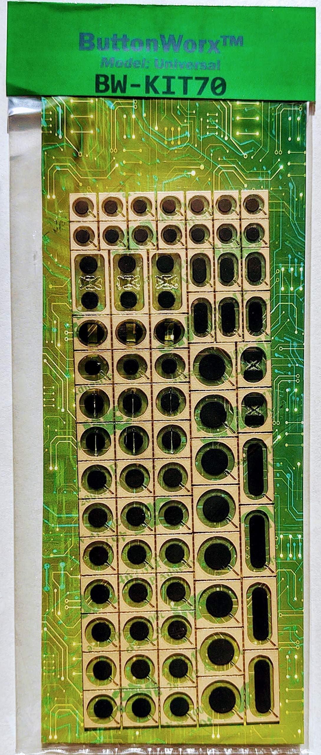 ButtonWorx Rubber Keypad Repair Kit (70 Buttons)