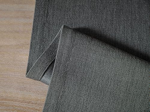 Miniatura 7 de ZeeMart Camino de mesa estilo arpillera de 60 pulgadas de largo, camino de mesa de comedor tejido rústico gris para uso diario, 14 x 60 pulgadas,