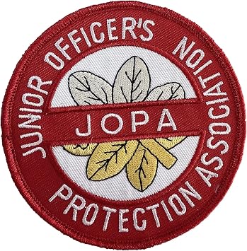 Junior Officers Protection Association JOPA Patch with Hook and Loop, 3.5"