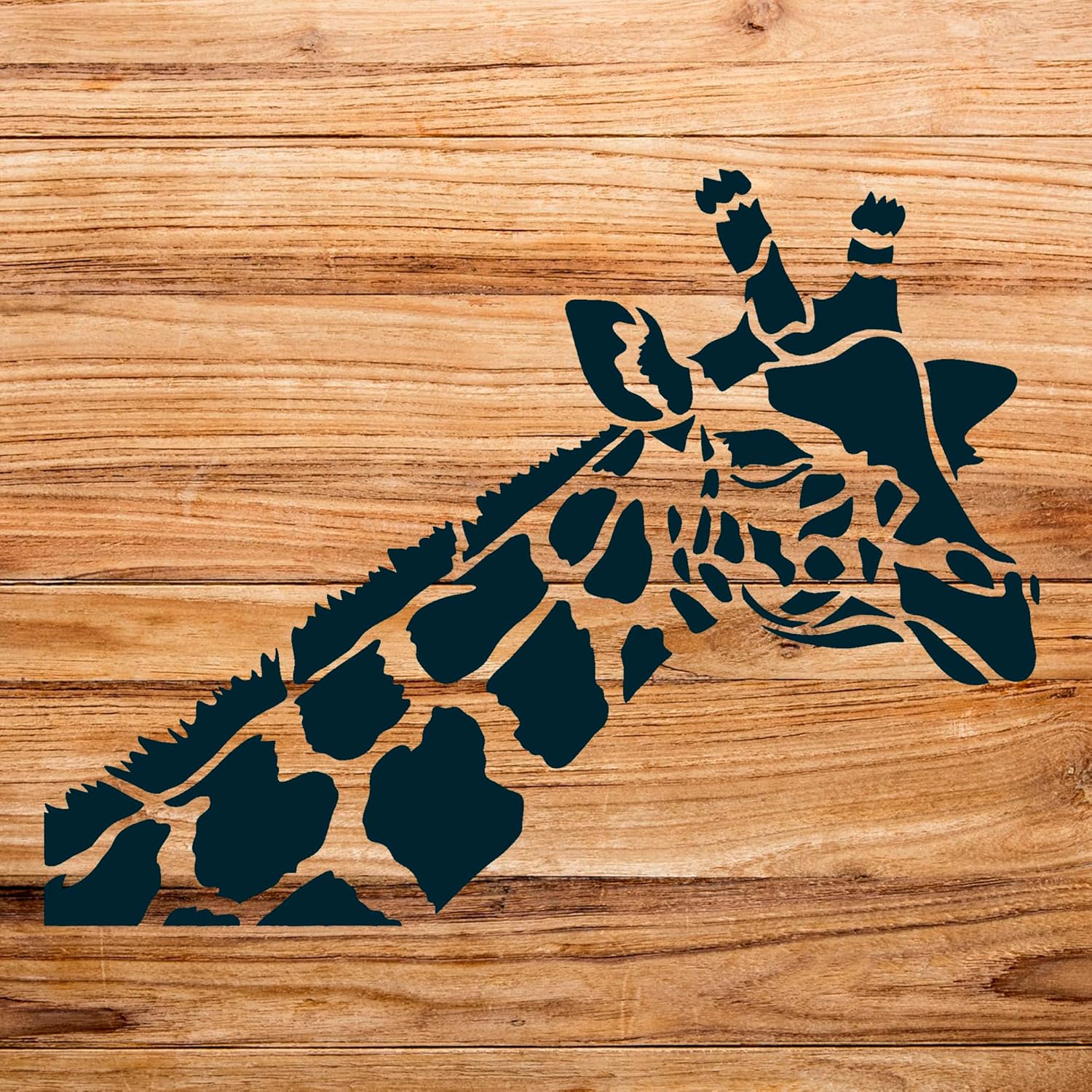 Giraffe Portrait Stencil for Walls and Crafts, Reusable Mylar Template, Ideal for Nursery, School Projects, and Creative Fun - Size A1 (33.1" x 24.7")