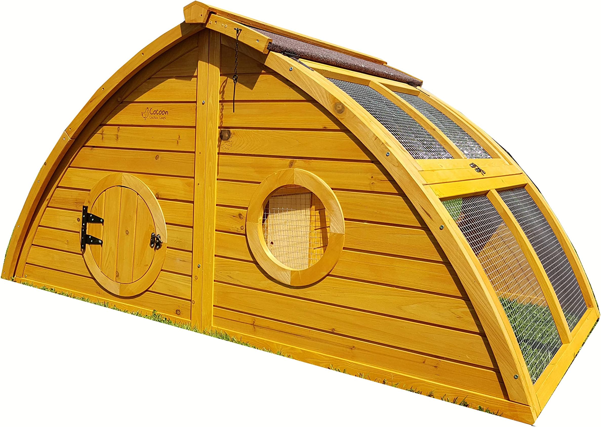 Cocoon HALF MOON CHICKEN HOUSE PLUS RUN! CHICKEN COOP WITH SECURE