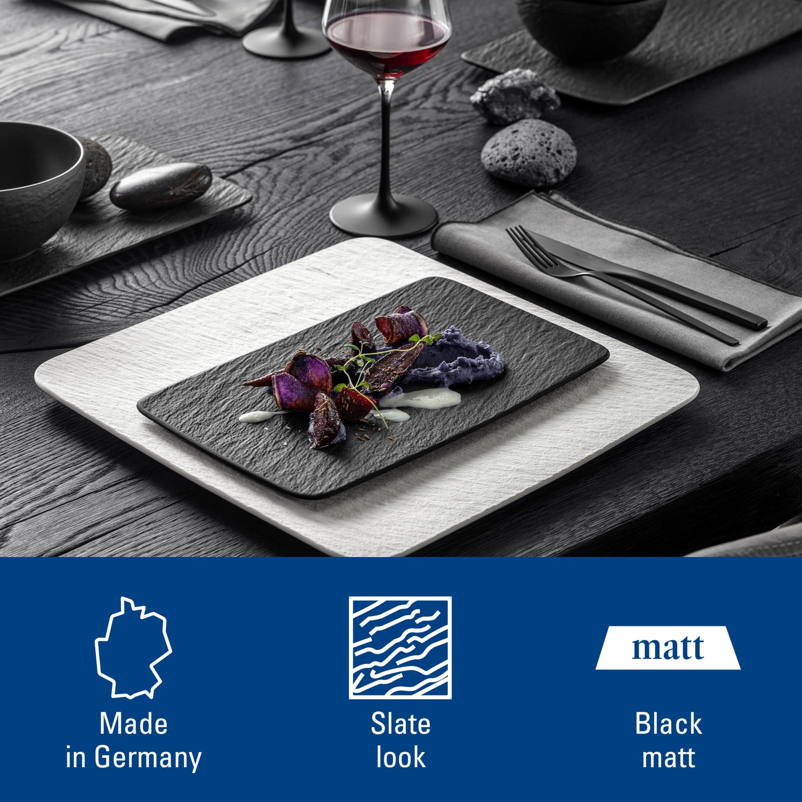 Amazon.com | Villeroy & Boch Manufacture Rock Rectangular
