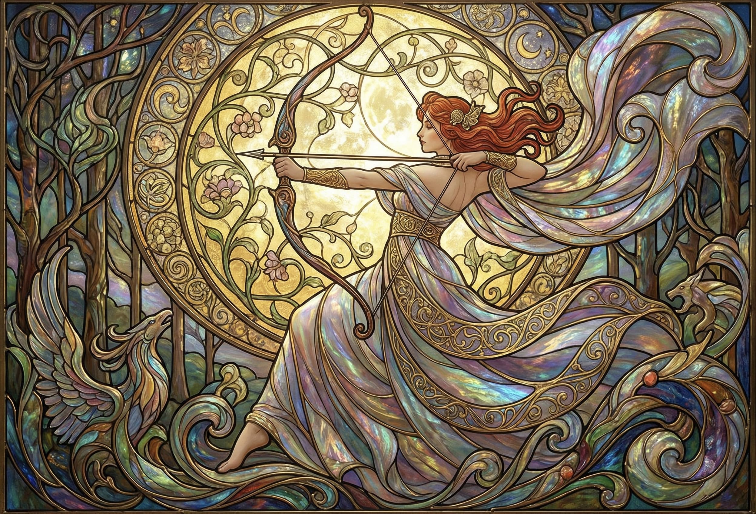 Art Nouveau Mucha Artemis Jigsaw Puzzle 1000 Pieces, Indoor Table Game — image 1