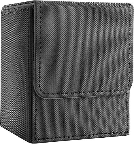 MTG - Caja de cartas para Commander Deck Box con 2 divisores, caja de almacenamiento de tarjetas para más de 100 tarjetas de una sola manga, soporte