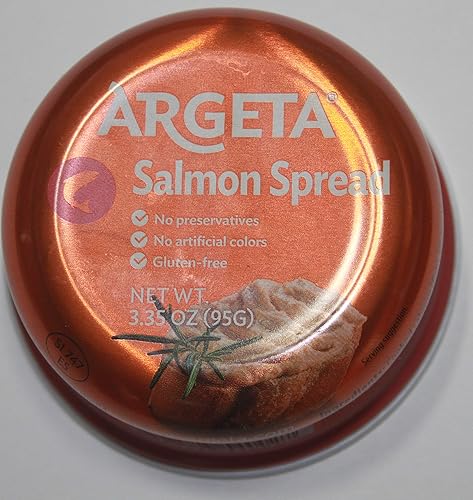 Argeta Paté de salmón para untar 5 PACK x 3,35oz Producto de Eslovenia