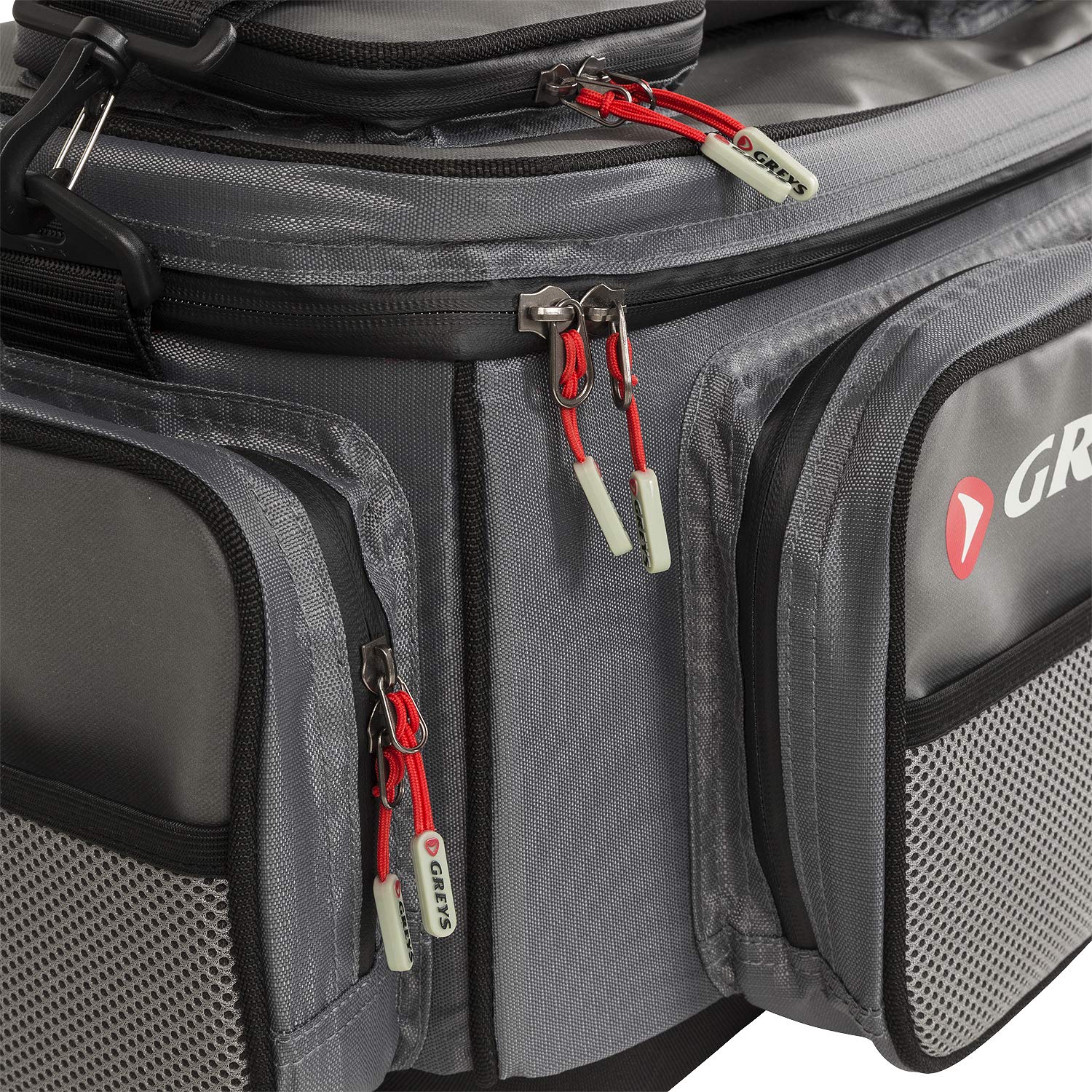 Greys Bolsa de Pesca de Orilla | Bolsa Compacta de Hombro para Río, Lago y Costa | Base EVA Impermeable | Múltiples Compartimentos | Correa Acolchada | Cubierta de Lluvia