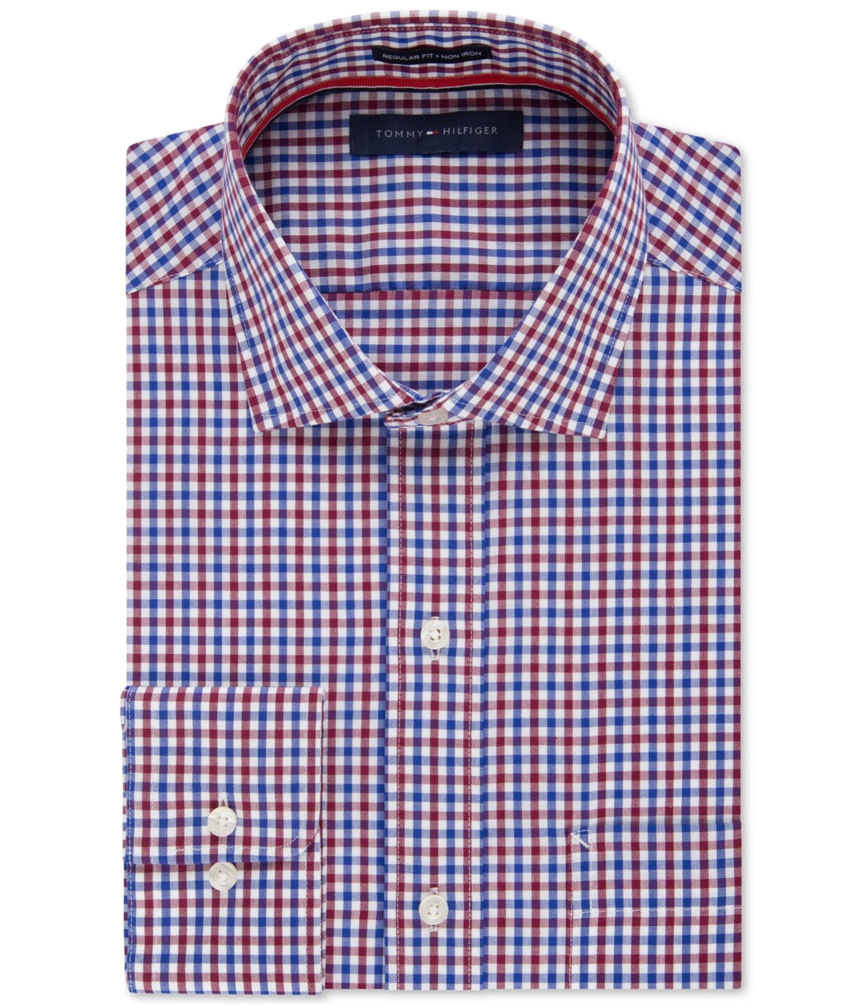 

                                                    Tommy Hilfiger mens Regular Fit Non Iron Check Dre