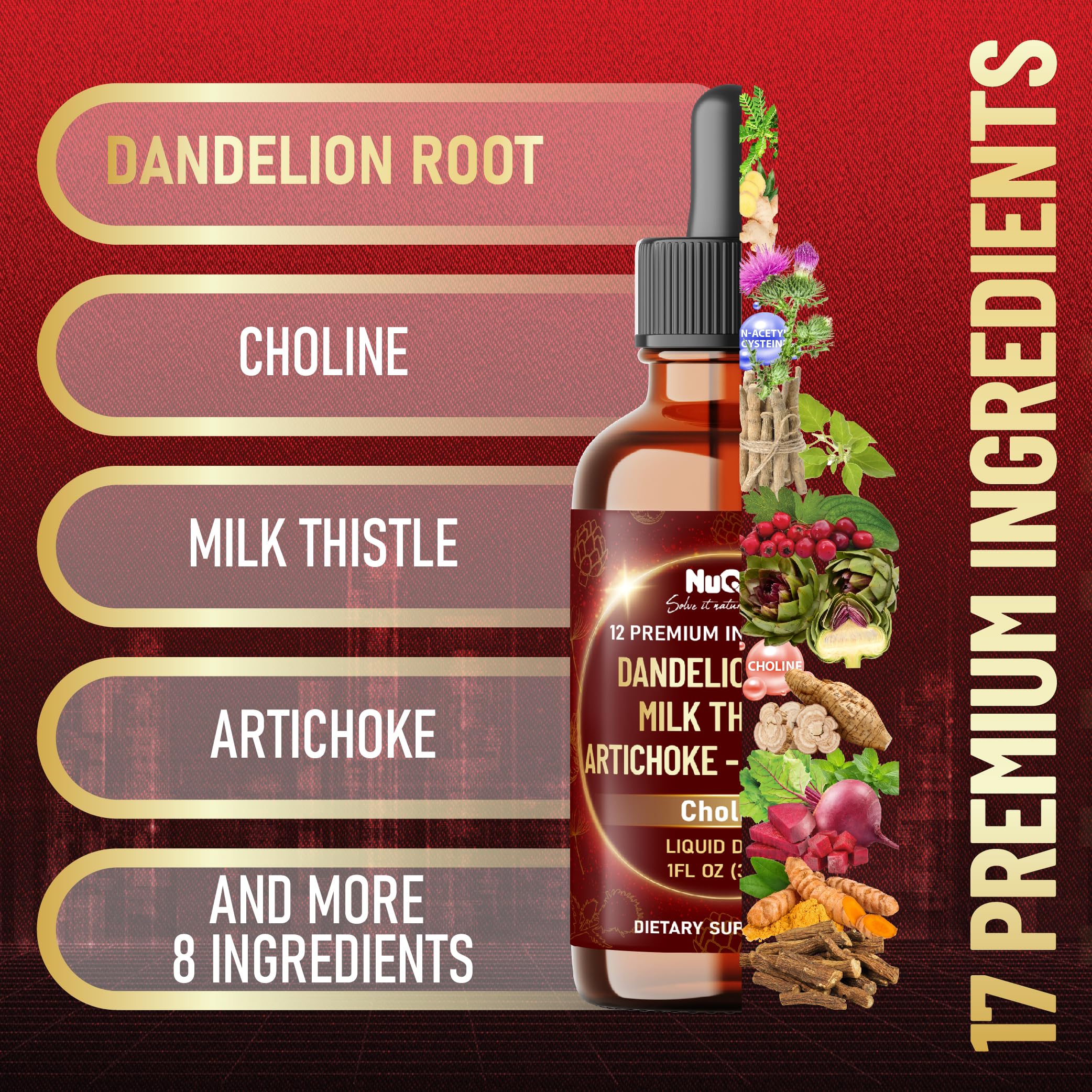 Amazon.com: 12in1 Dandelion Root Liquid Extract with Milk Thistle