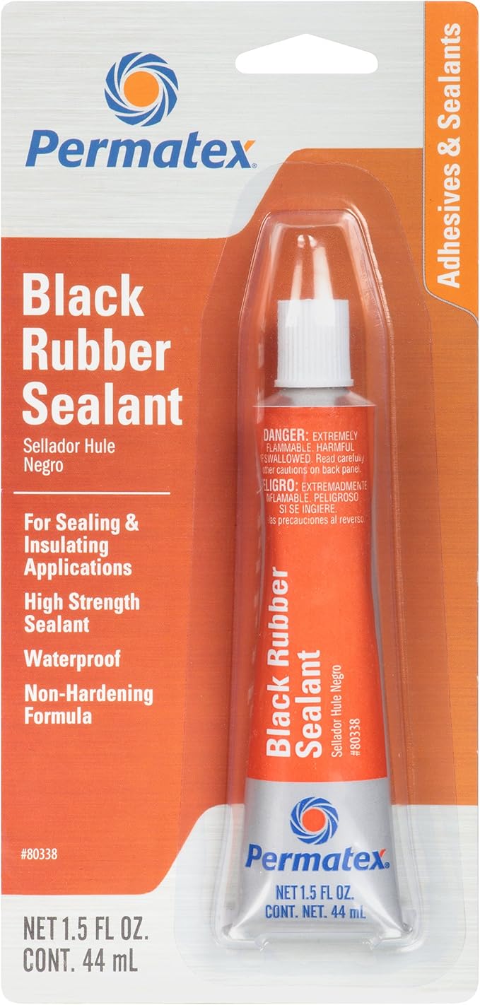 Permatex 80338 Black Rubber Sealant, 1.5 oz. Tube Amazon.ca Tools